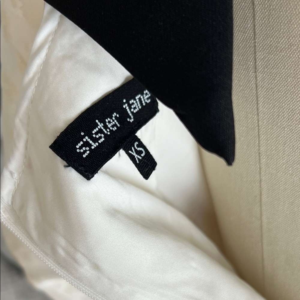 Sister Jane Ivory Blouse with Black Bow Accents - Picture 6 of 6
